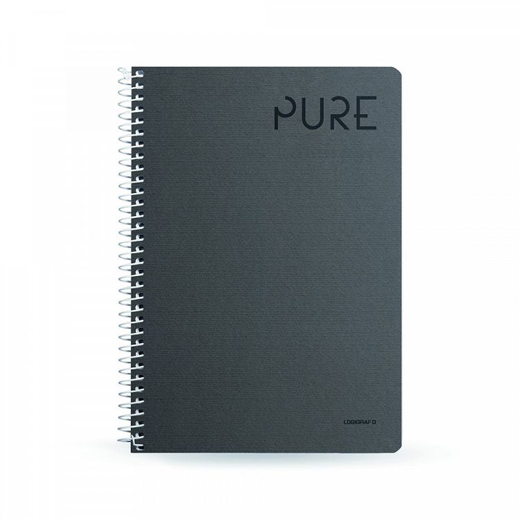 PURE Wirelock Notebook B5/17Χ25 4 Subjects 120 Sheets, in 8 colours