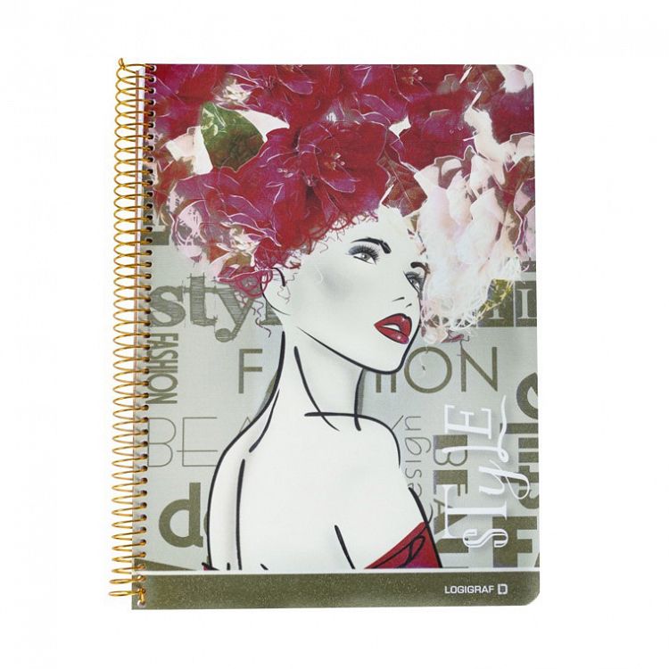 STYLE Wirelock Notebook B5/17Χ25 3 Subjects 90 Sheets, 4 covers