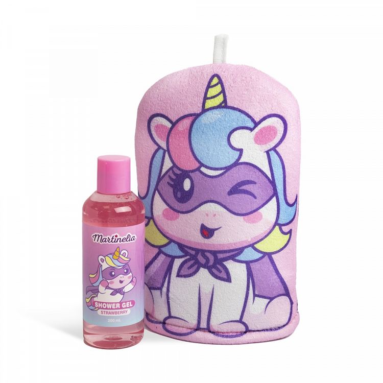 Bath Set Pack LITTLE UNICORN (Wash Mitt & Shower Gel 200ml)