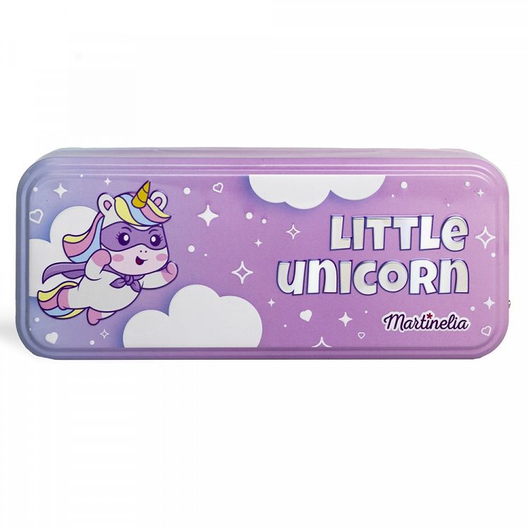 Perfect Traveller Tin Case with Cosmetics LITTLE UNICORN with 3 Levels