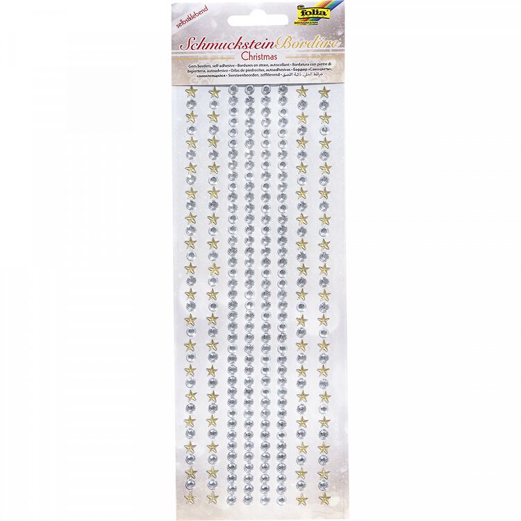 Αυτοκόλλητα Jewel Stones Borders X-MAS 2, 1 sheet 10.5X26εκ