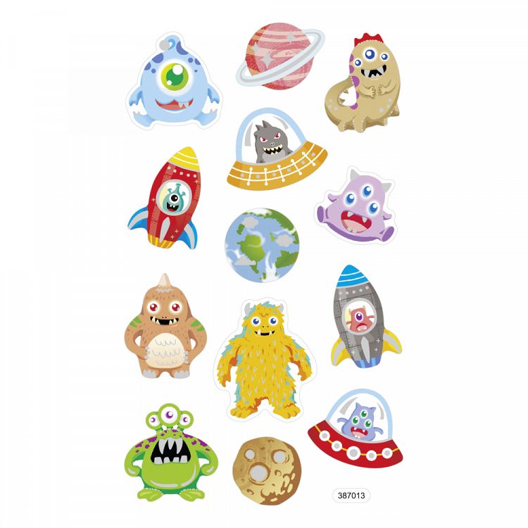 Set 25 Soft-Stickers IN SPACE