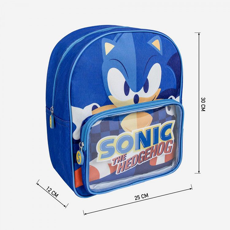 Childrens Backpack 30cm with Pocket SONIC THE HEDGEHOG