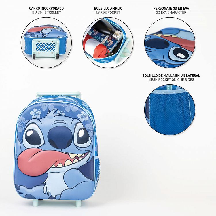 Stitch Kids Backpack Trolley 3D DISNEY Lilo & Stitch