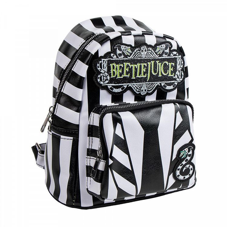 Faux-leather Backpack 25cm BEETLEJUICE