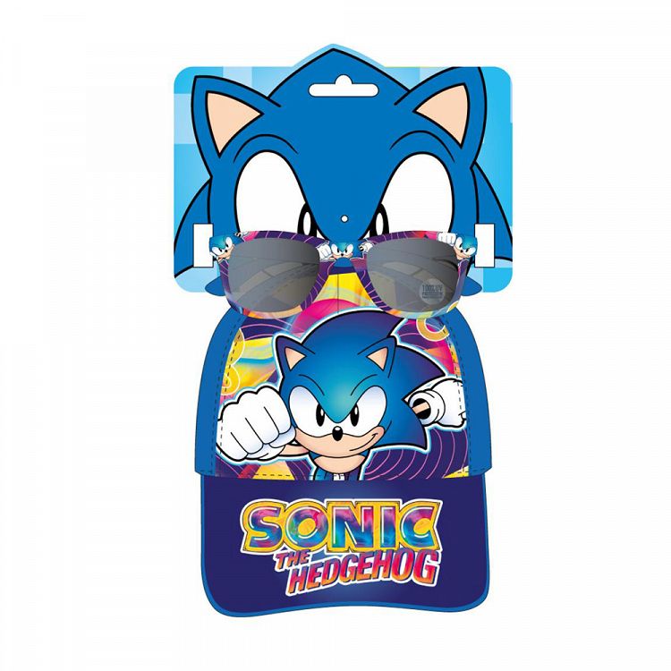 Set Kids Adjustable Baseball Cap 53cm & Sunglasses SONIC THE HEDGEHOG