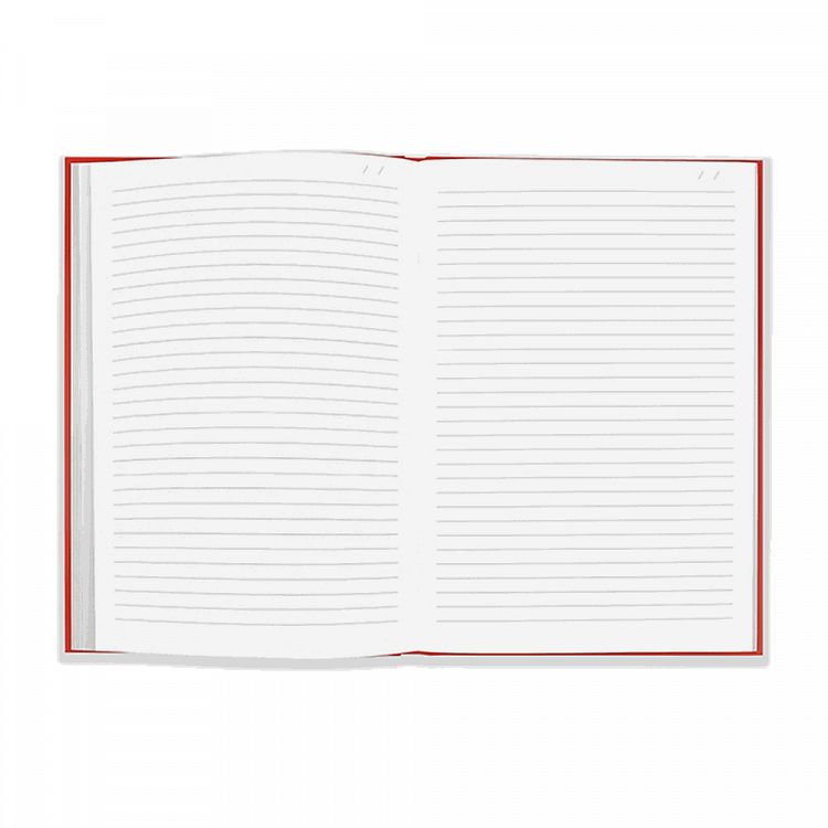 CDA COLORMAT-X Lined Notebook A5/15X21 120 sheets Red