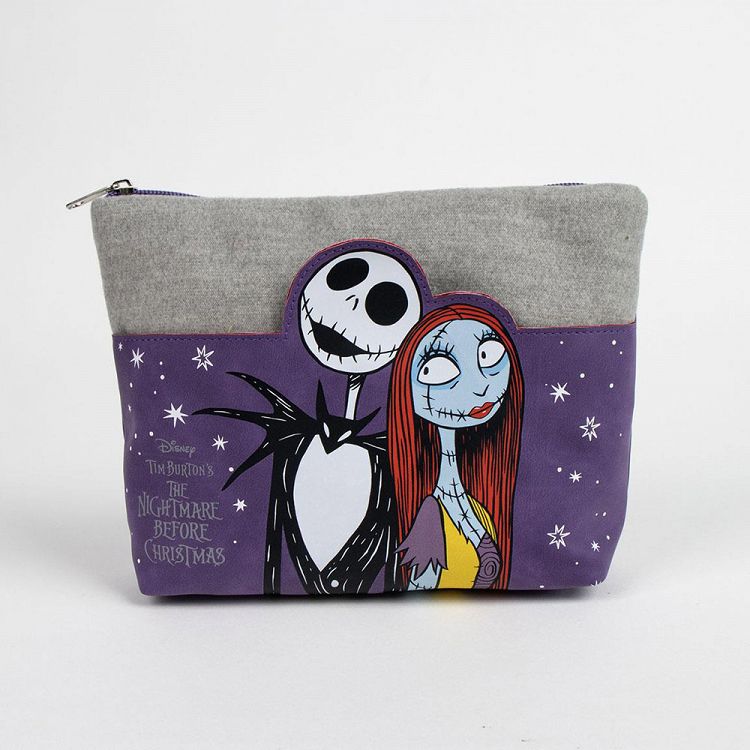 PU Toiletry Bag Purple-Gray DISNEY The Nightmare Before Christmas