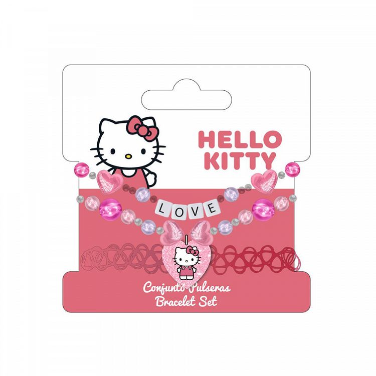 3pcs Kids Jewelry Set HELLO KITTY Love