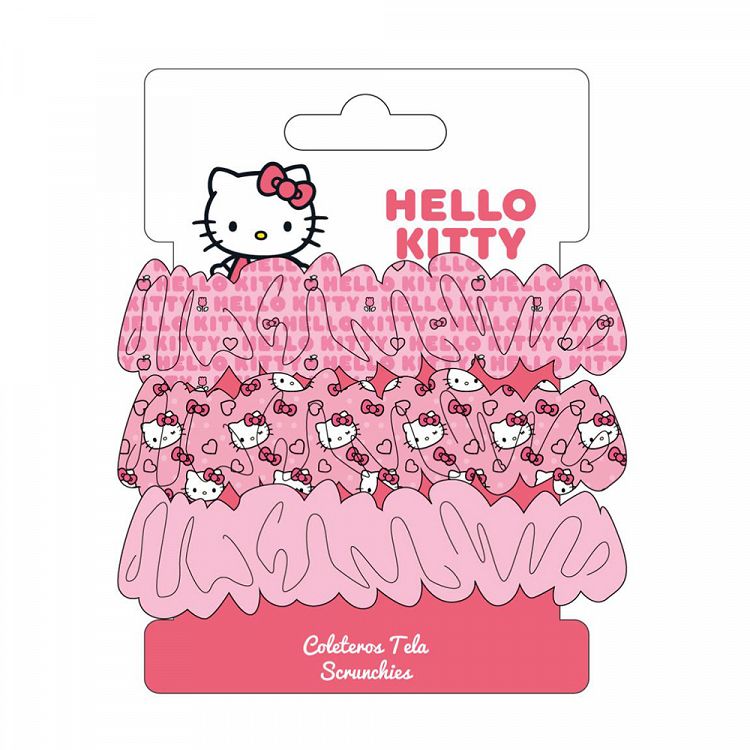 Hair Accessories Scrunchies 3pcs HELLO KITTY