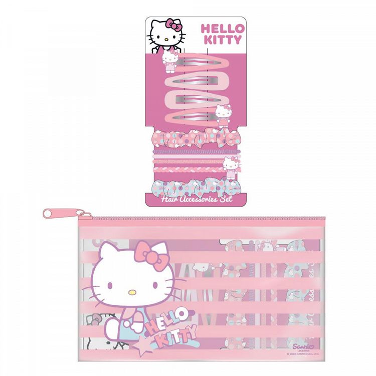 Hair Accessories in Toiletry Bag HELLO KITTY