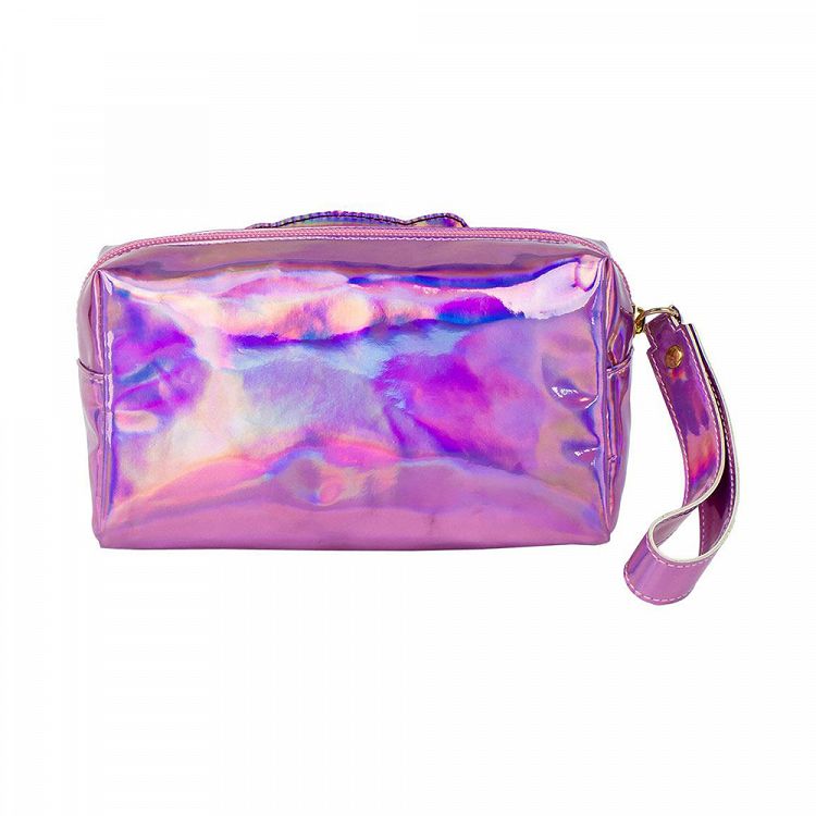 Fuchsia Iridescent PU Toiletry Bag HELLO KITTY Melody