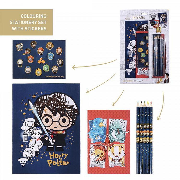 Colouring Stationery Set of 8pcs HARRY POTTER