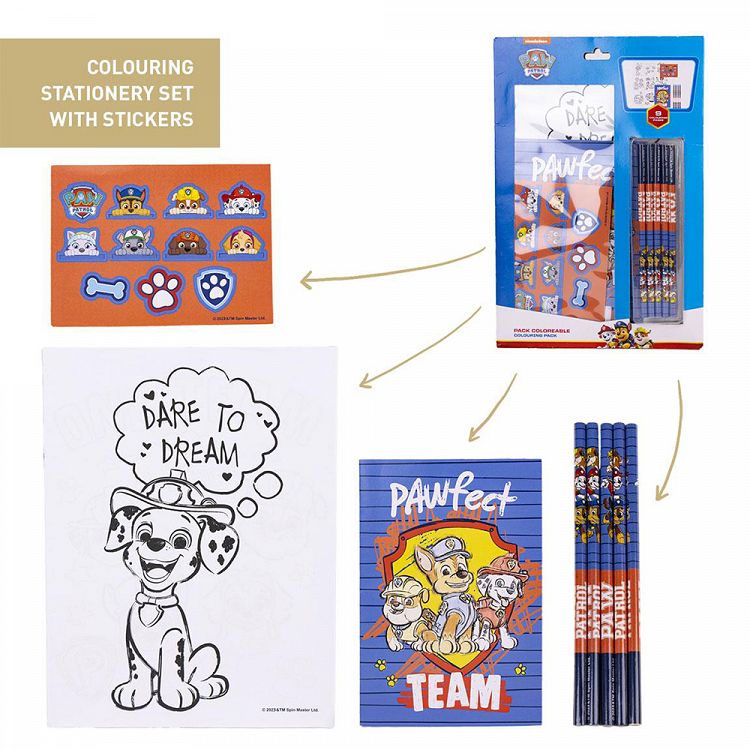 Coloring Set with Stationery PAW PATROL