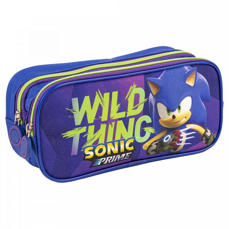 Pencil Case with 2 Compartments SONIC PRIME Wild Thing