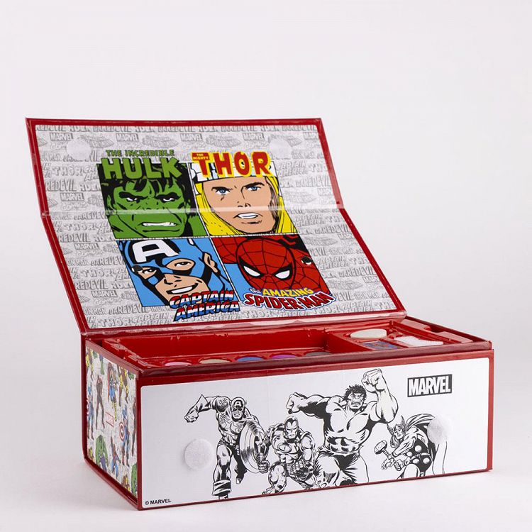 Colouring Stationery Set Briefcase 42pcs MARVEL