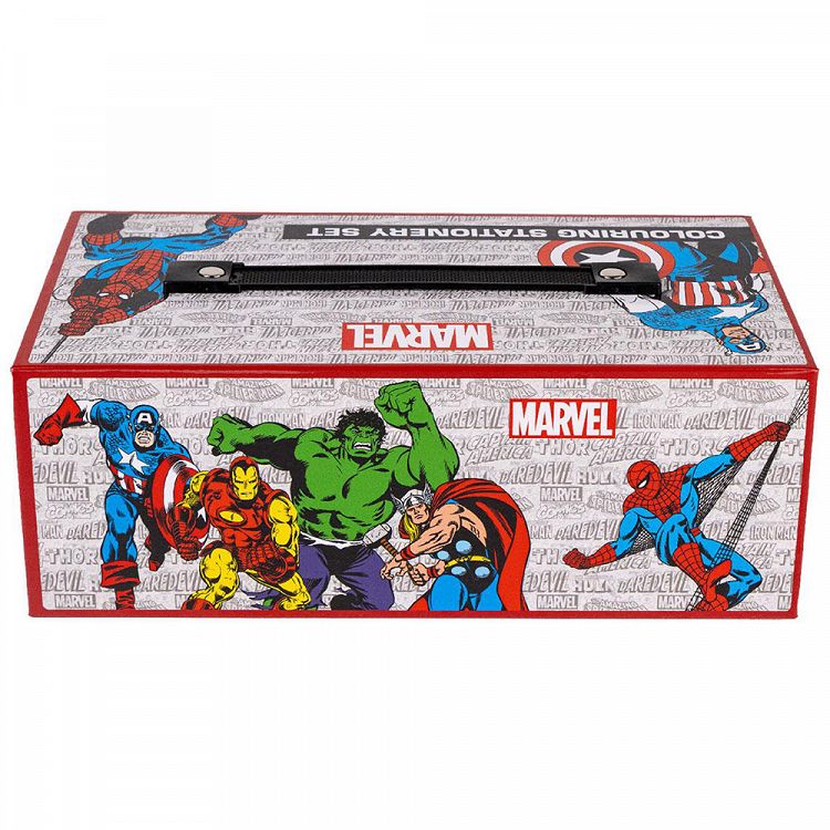 Colouring Stationery Set Briefcase 42pcs MARVEL