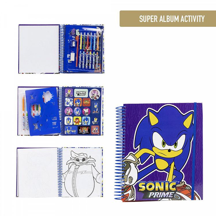 Super Activity Album 22Χ26 Colourful Stitch SONIC Prime