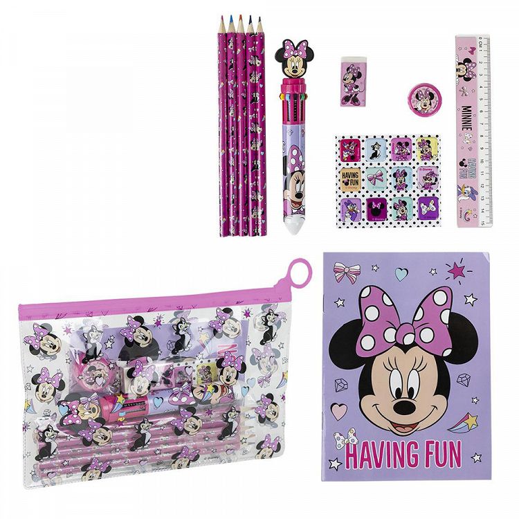 School Stationery Set 14pcs DISNEY Minnie