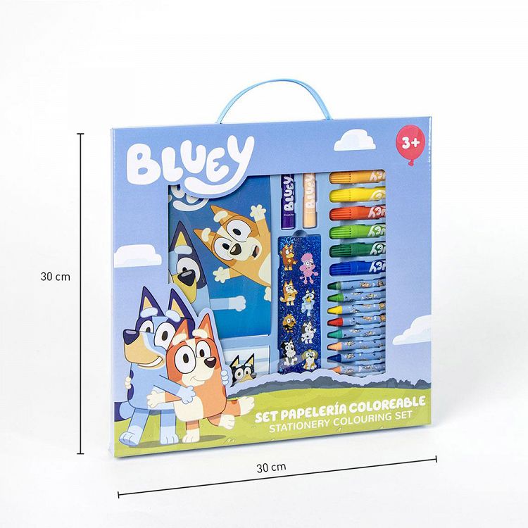 Colouring Stationery Set Box 26pcs BLUEY