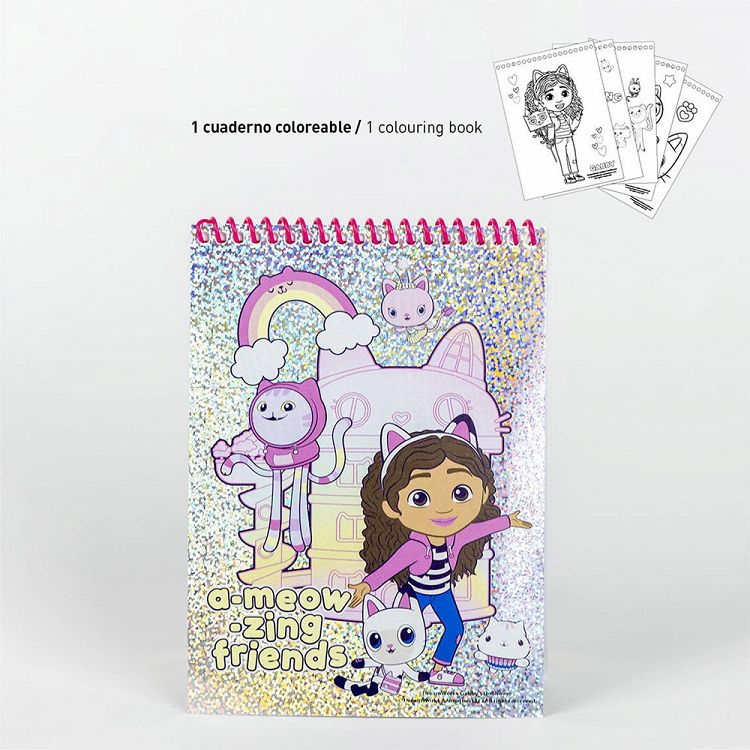 Colouring Stationery Set Box 26pcs GABBY´S DOLLHOUSE