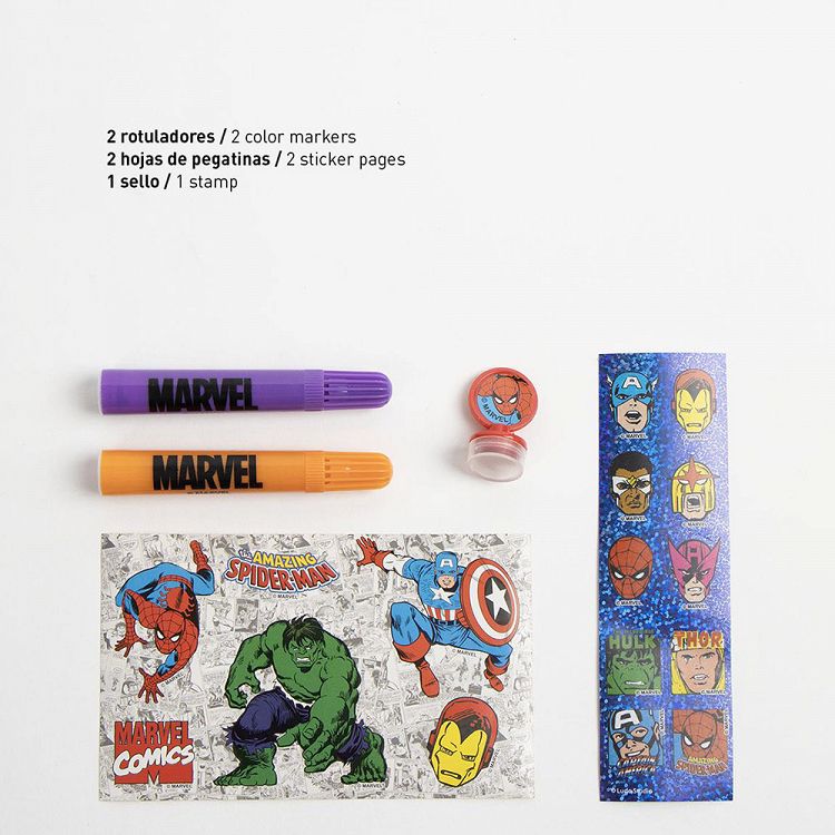 Colouring Stationery Set Box 26pcs MARVEL