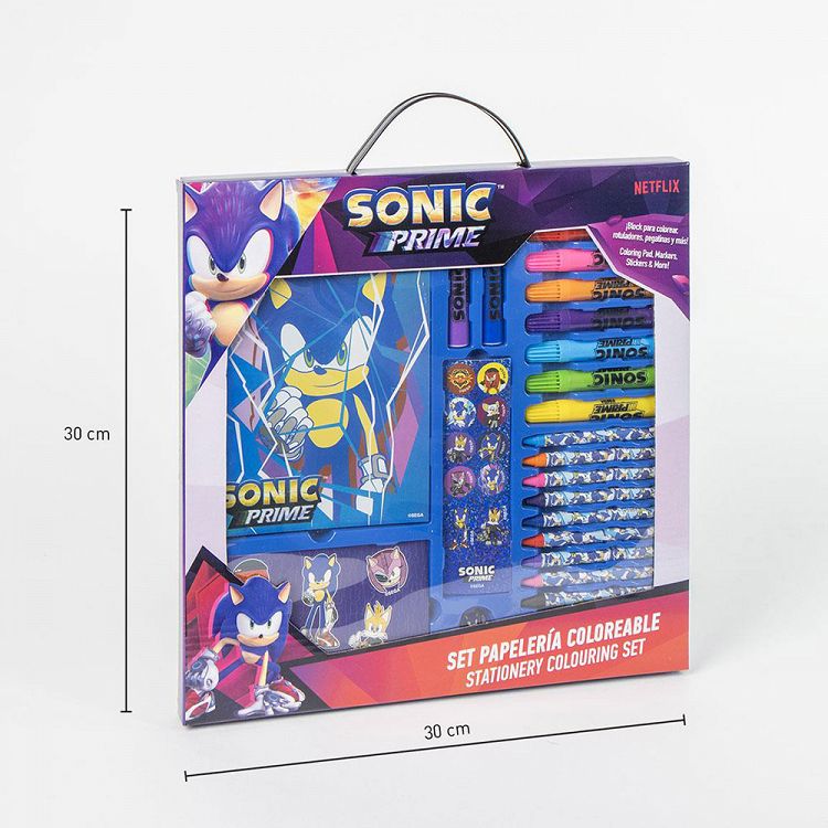 Colouring Stationery Set Box 26pcs SONIC PRIME