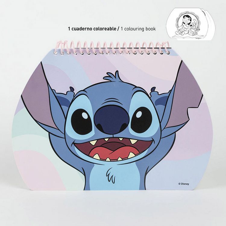 Colouring Stationery Set Briefcase 11pcs DISNEY Lilo & Stitch