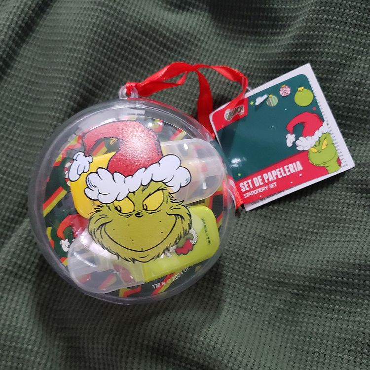 Christmas Ball with Stationery Gift-set GRINCH