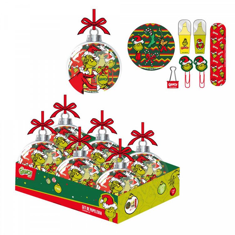 Christmas Ball with Stationery Gift-set GRINCH