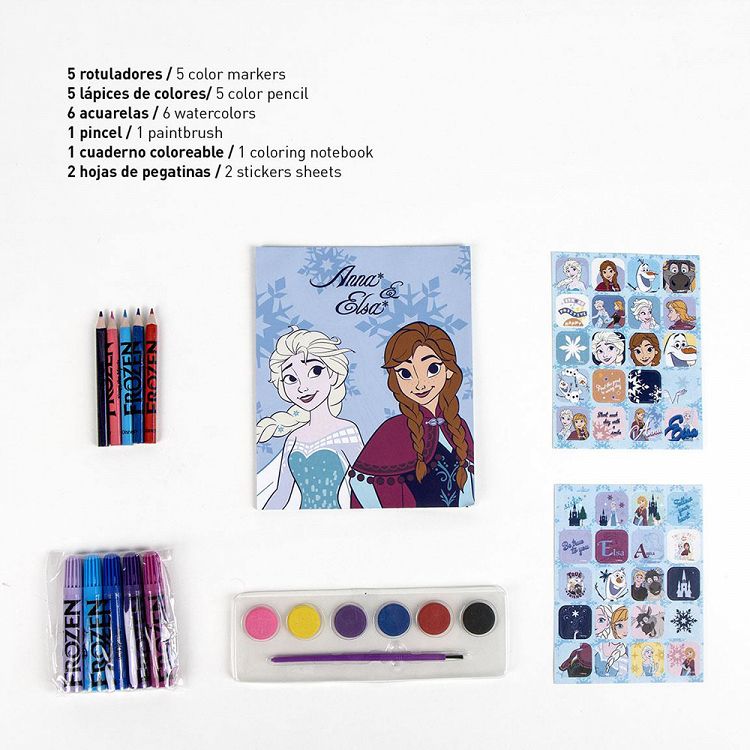 Backpack with Colouring Stationery Set of 20pcs DISNEY Frozen