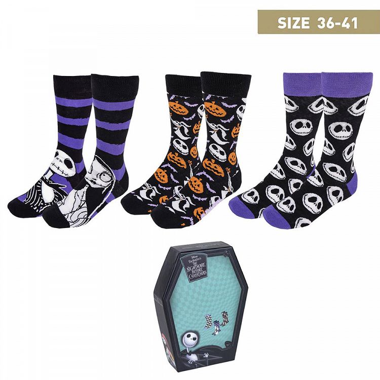 Socks [3-pack] DISNEY The Nightmare Before Christmas Measures 35/41