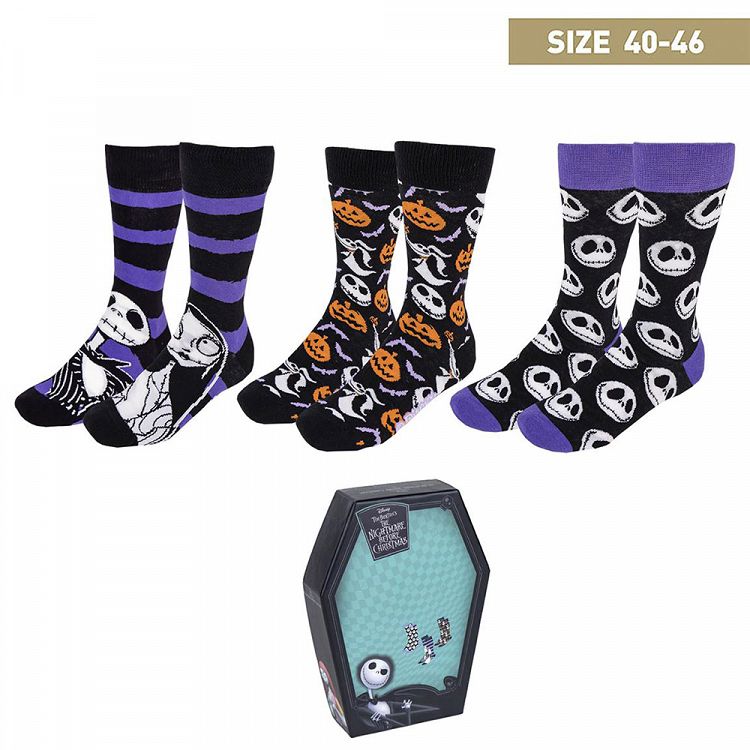 Socks [3pcs-box] DISNEY The Nightmare Before Christmas Measures 40/46