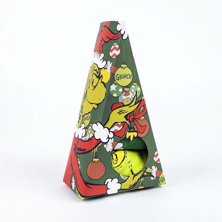 Mixed Cotton Socks GRINCH One Size 38/45 (3-pairs box)