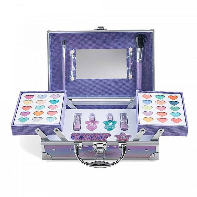 Beauty Case with Makeup in 2 Levels LET'S BE MERMAIDS