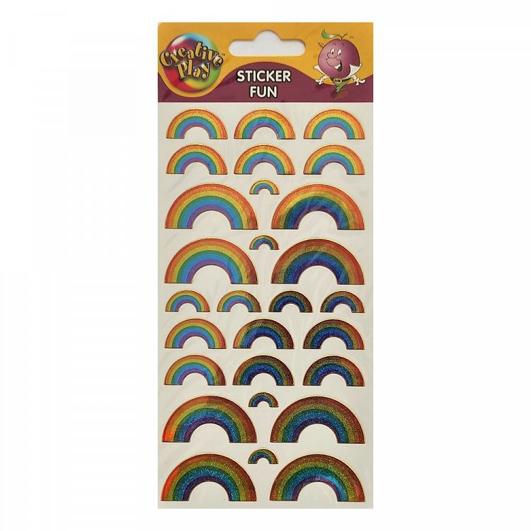 Set Laser Stickers Glitter Rainbows