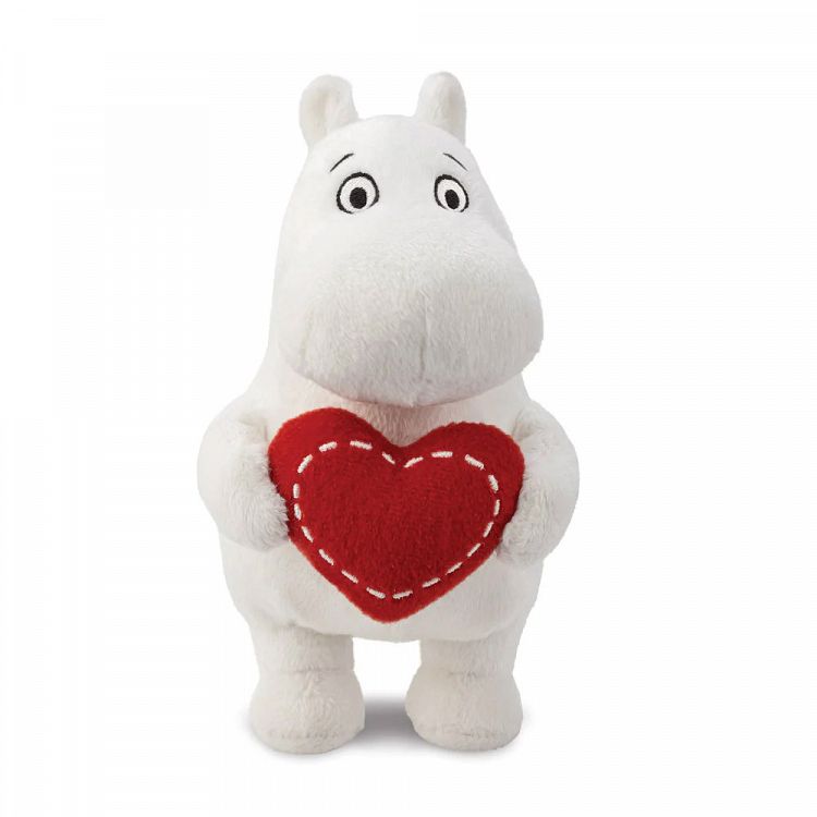 Soft Toy 17cm MOOMIN Standing with Red Heart