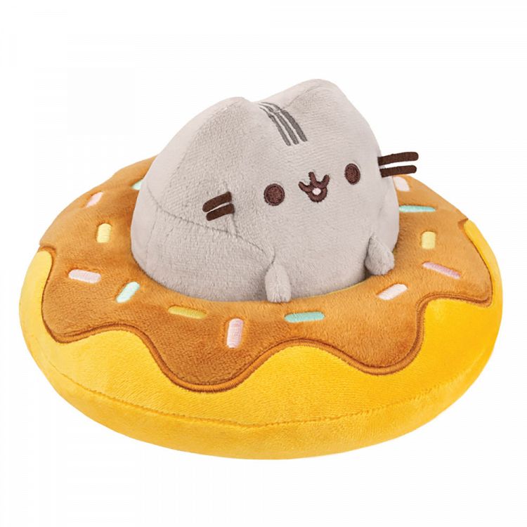 PUSHEEN in a Chocolate Doughnut Soft Toy 18cm/7in