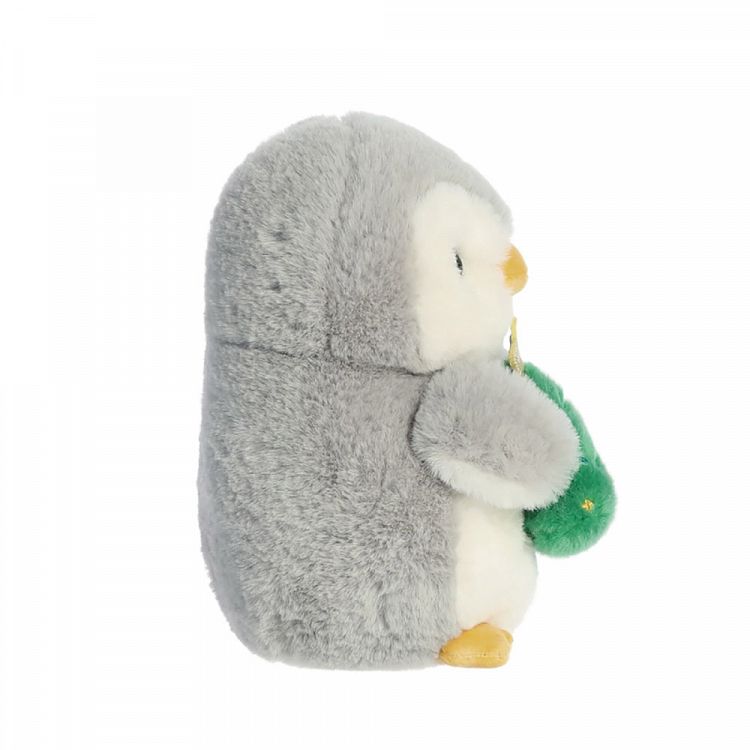 POM POM Plush Toy Penguin with Xmas Tree 20cm/8in