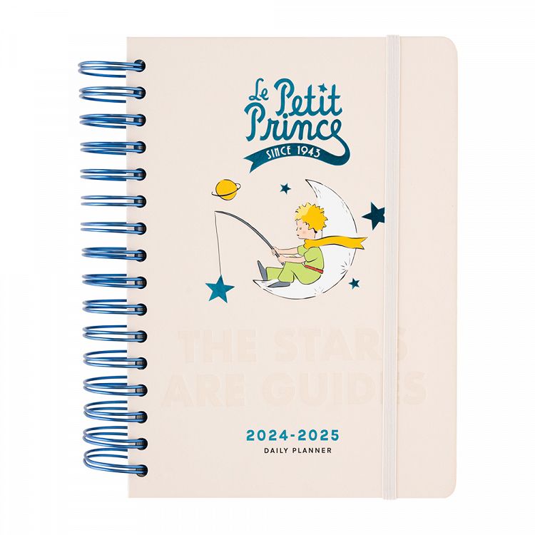 Hardcover Wire-O School Daily Agenda 12 Months 2024/2025 15X21cm THE LITTLE PRINCE