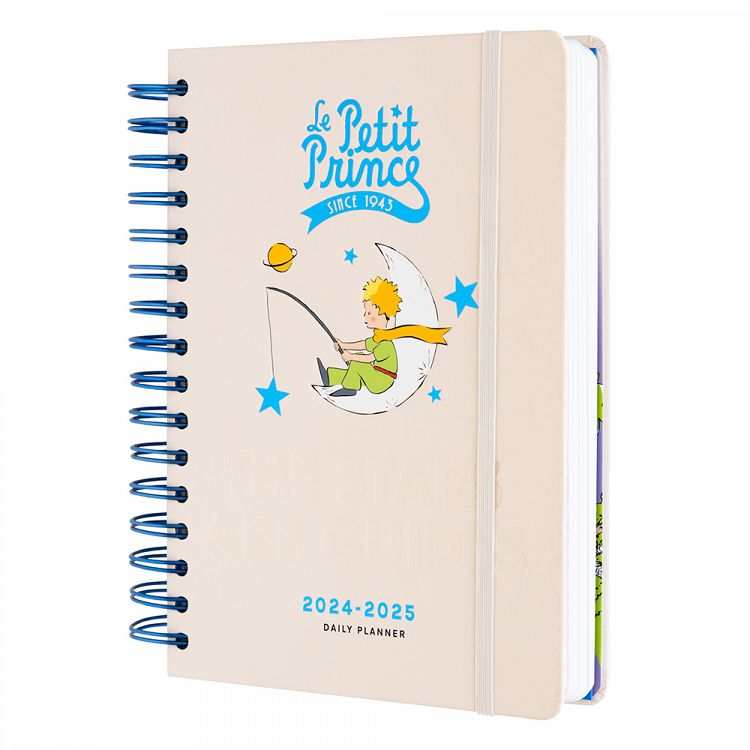 Hardcover Wire-O School Daily Agenda 12 Months 2024/2025 15X21cm THE LITTLE PRINCE