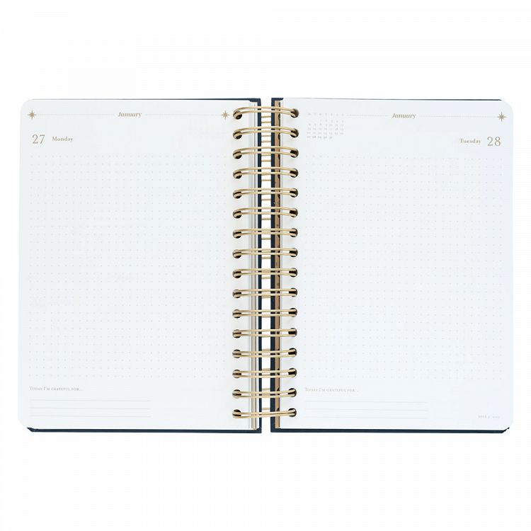 Hardcover Wire-O School Daily Agenda 12 Months 2024/2025 15X21cm ASTRAL