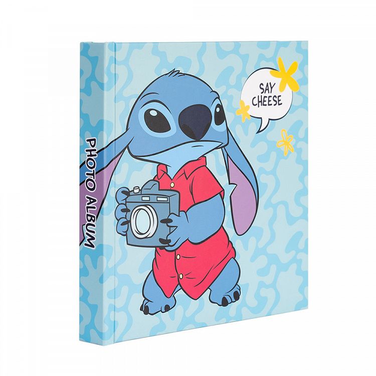 Photo Album 16X16cm with 24 Self-adhesive Sheets DISNEY STITCH Tropical