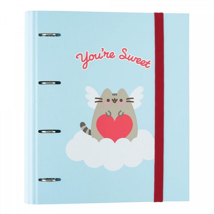 Premium 4 ring File Folder PUSHEEN PURRFECT LOVE Collection