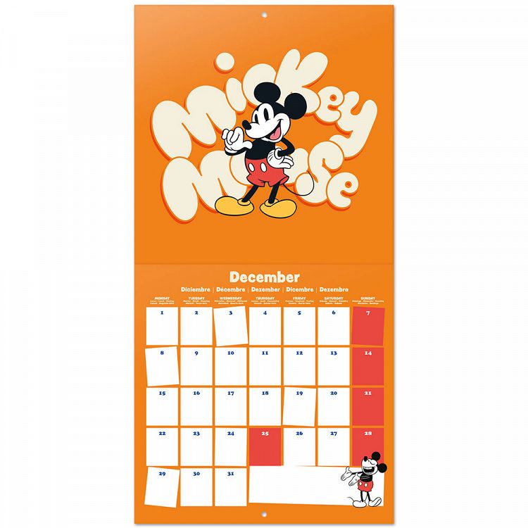 Wall Calendar 2025 30X30cm DISNEY MICKEY