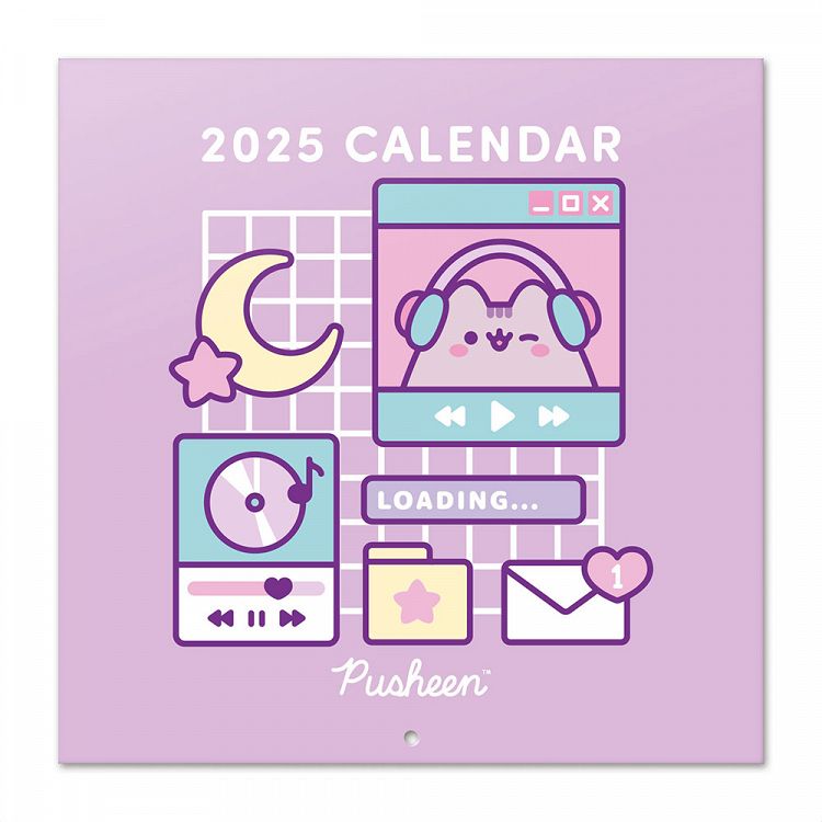 Wall Calendar 2025 30X30cm PUSHEEN