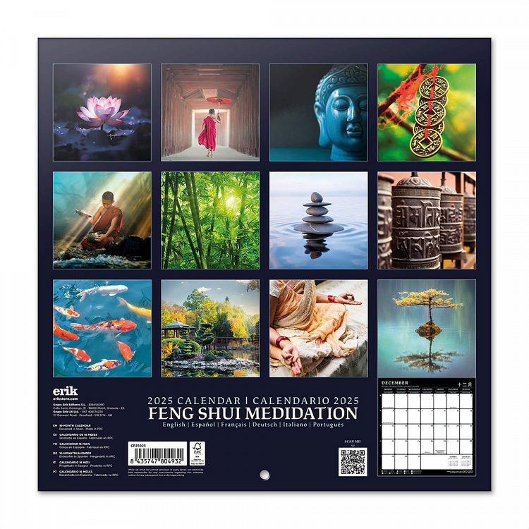 Wall Calendar 2025 30X30cm FENG SHUI