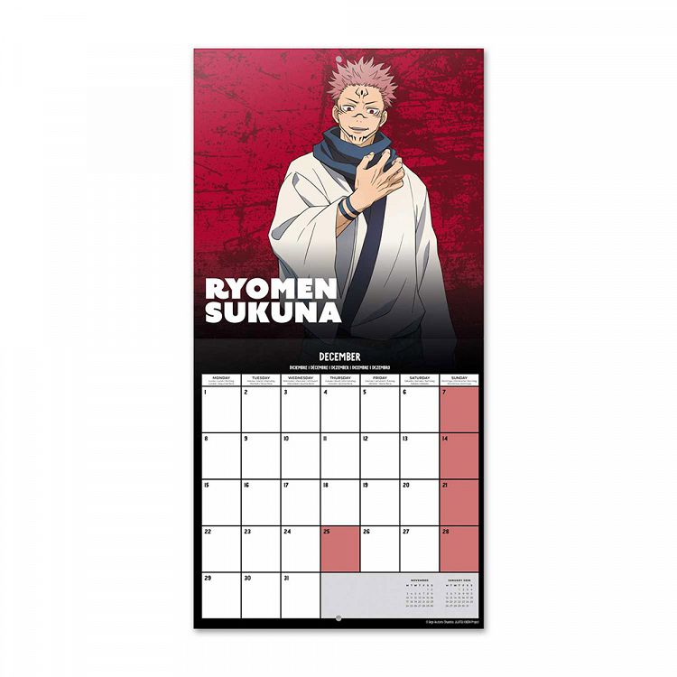 Wall Calendar 2025 30X30cm JUJUTSU KAISEN