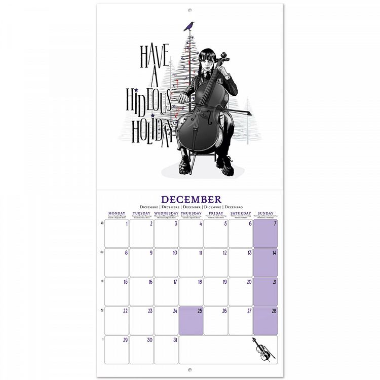 Wall Calendar 2025 30X30cm WEDNESDAY