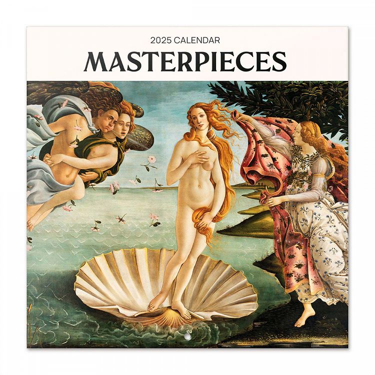 Wall Calendar 2025 30X30cm MASTERPIECES